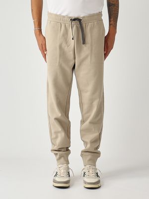 Herren Walkhose aus Baumwolle Beige Blauer