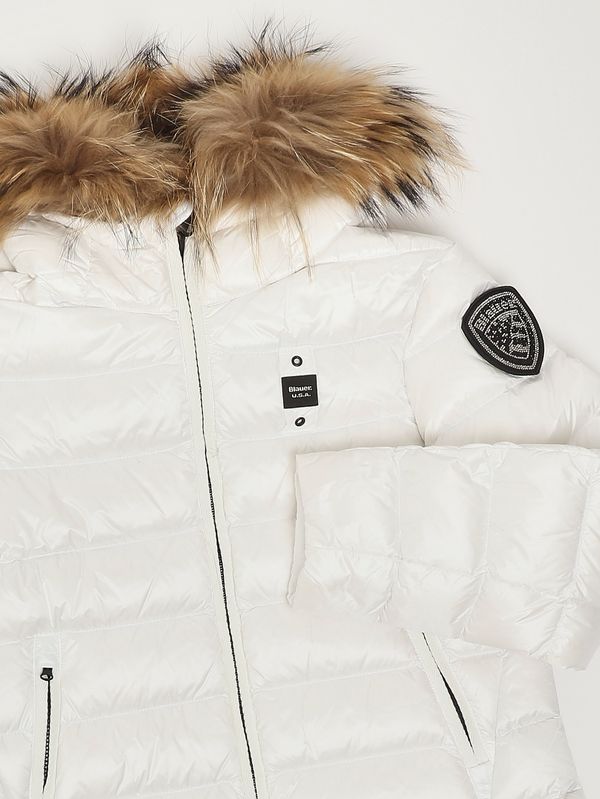 3. Plumífero Arcadia para niña de nailon brillante Blanco Blauer 25wblgc03380007285