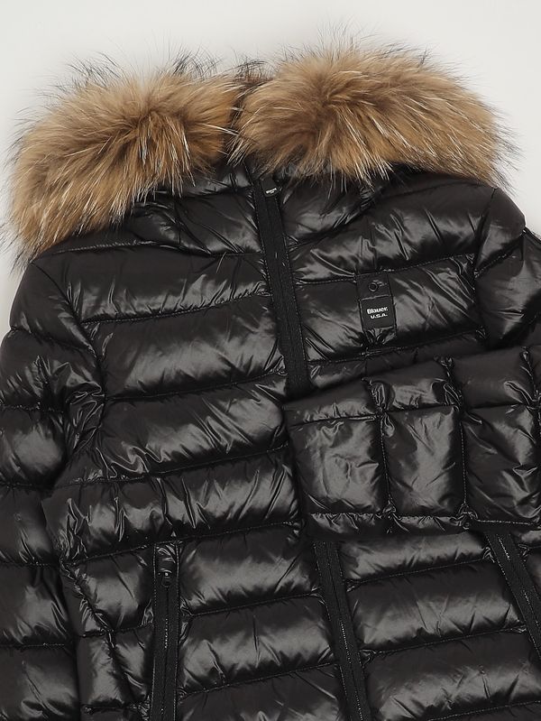 3. Plumífero Arcadia para niña de nailon brillante Negro Blauer 25wblgc03380007285