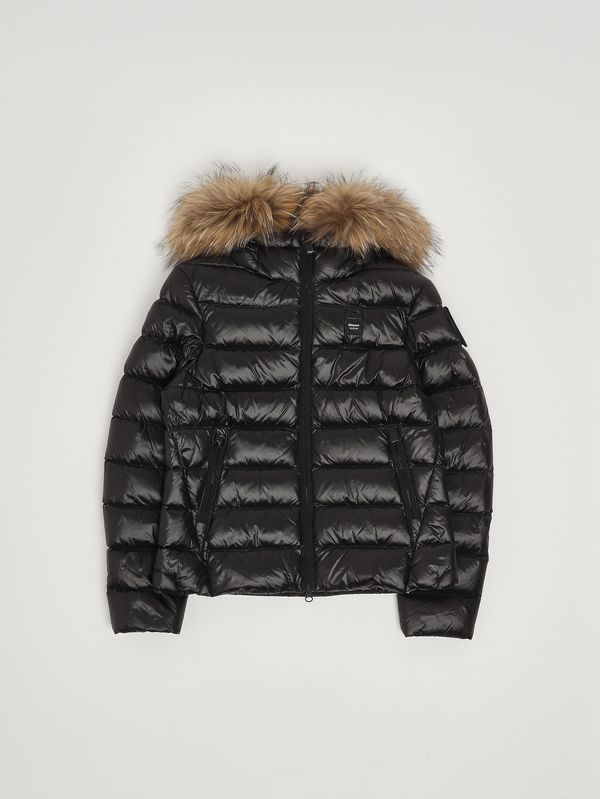 1. Plumífero Arcadia para niña de nailon brillante Negro Blauer 25wblgc03380007285