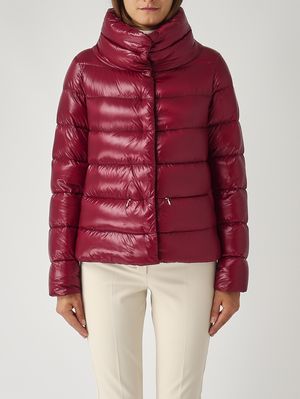 Ultralight nylon women's hood Bordeaux Herno