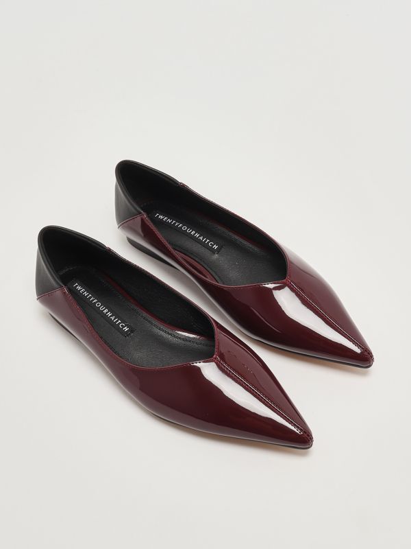 2. Ballerine femme Naos en simili cuir Prune Twentyfourhaitch s0043