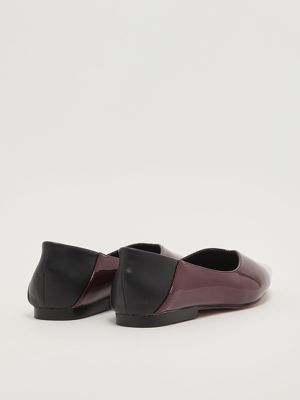 3. Ballerine femme Naos en simili cuir Prune
