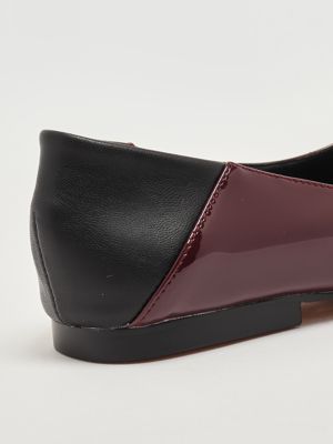 5. Ballerine femme Naos en simili cuir Prune