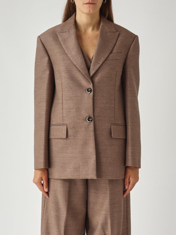 1. Giacca donna Nella in misto lana Tortora Chiaro Nine in the morning nla09