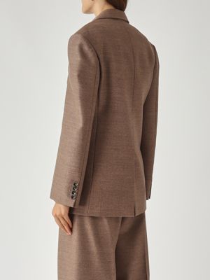 4. Giacca donna Nella in misto lana Tortora Chiaro