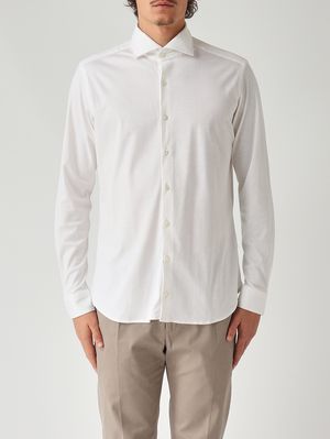 Herrenhemd aus Baumwolle Weiß Guglielminotti