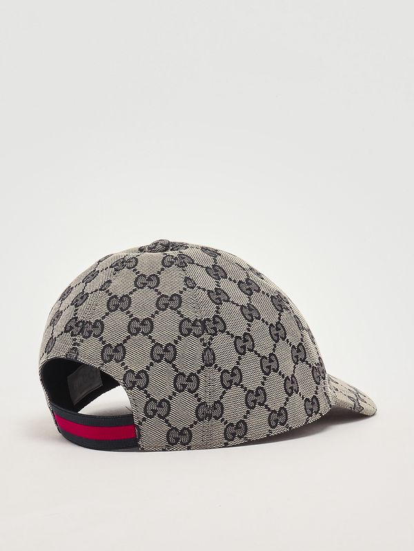 2. Gorra de béisbol infantil de mezcla de algodón Beige-Azul Gucci 4817743hc65