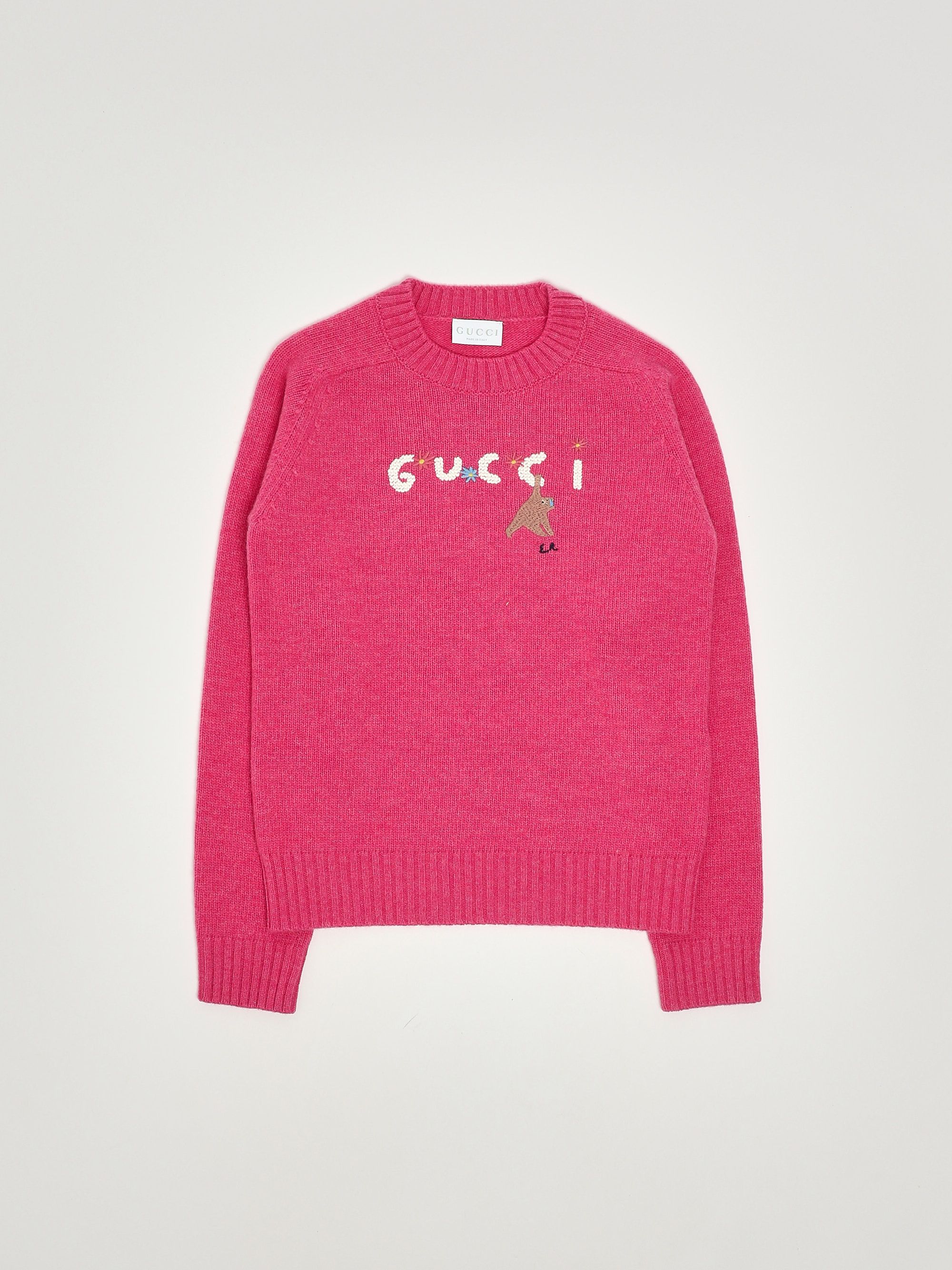 Girl's wool sweater 785287xke1z Fuchsia | Caposerio.com