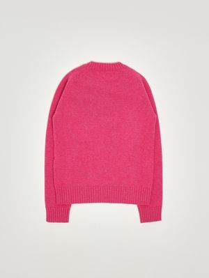 2. Maglia bambina in lana Fucsia