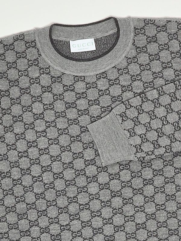 3. Maglia bambina in lana Grigio Gucci 834349xkezo