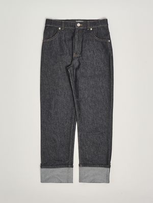 1. Jungen-Jeans aus Baumwollmischung Dunkles Denim