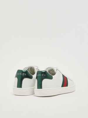 3. Baskets en cuir pour enfants Blanc