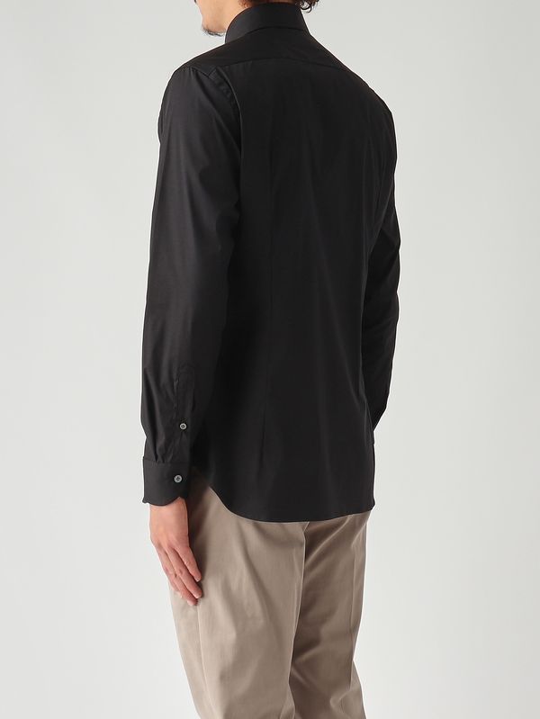 4. Chemise homme en coton mélangé stretch Noir Guglielminotti 1d43gre