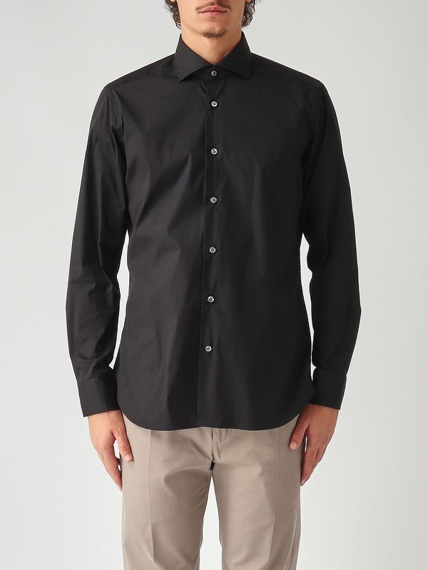 1. Chemise homme en coton mélangé stretch Noir Guglielminotti 1d43gre
