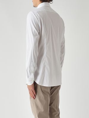 4. Chemise homme en coton mélangé stretch Blanc