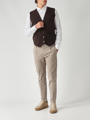2. Chemise homme en coton mélangé stretch Blanc