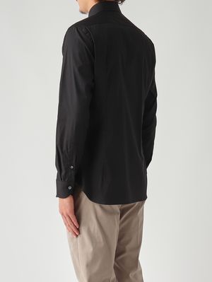 4. Chemise homme en coton mélangé stretch Noir