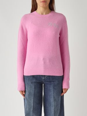 Women's wool and alpaca blend sweater Pink MC2 Saint Barth