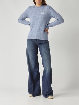 2. Damenpullover aus Woll-Alpaka-Mix Türkis