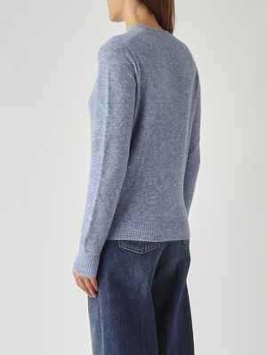 4. Damenpullover aus Woll-Alpaka-Mix Türkis