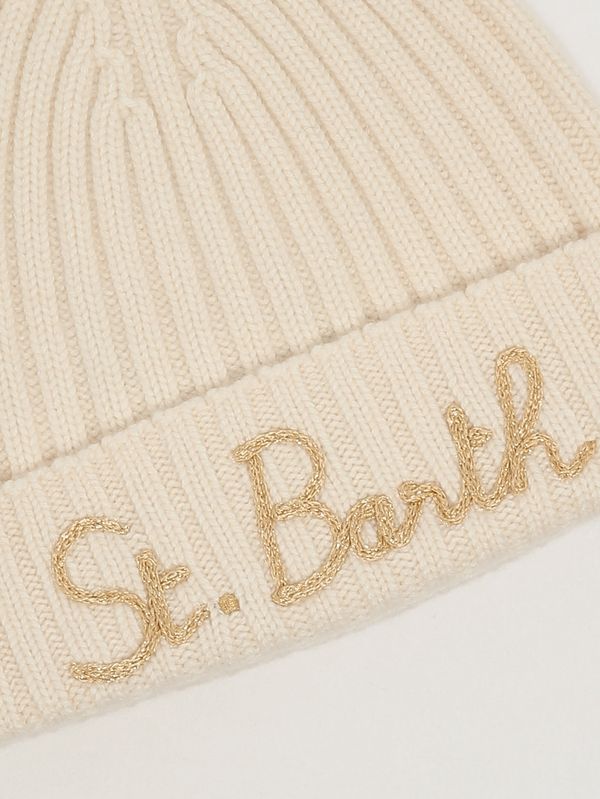 3. Cappello donna in misto lana e cashmere Bianco MC2 Saint Barth weng005