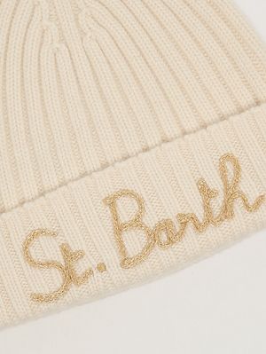 3. Cappello donna in misto lana e cashmere Bianco