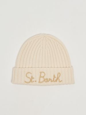 1. Cappello donna in misto lana e cashmere Bianco