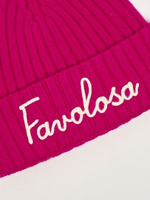 3. Cappello donna in misto lana e cashmere Fucsia