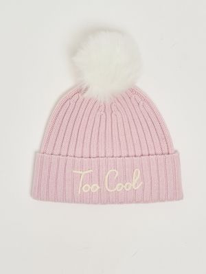 1. Women's hat in wool and cashmere blend Pink