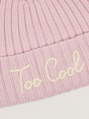 3. Women's hat in wool and cashmere blend Pink