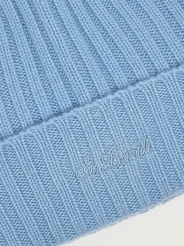 3. Cappello uomo in cashmere Azzurro MC2 Saint Barth weng025