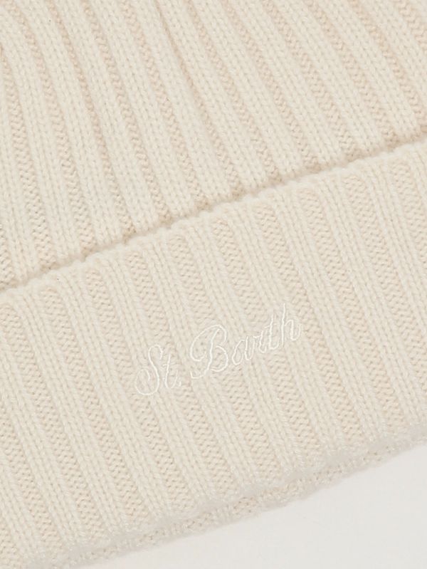 3. Cappello uomo in cashmere Bianco MC2 Saint Barth weng025