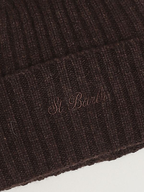 3. Cappello uomo in cashmere Marrone MC2 Saint Barth weng025