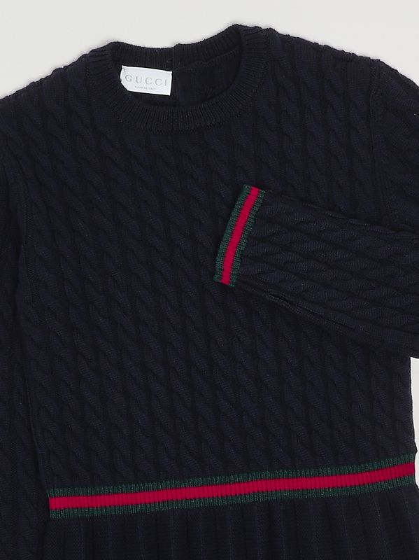 3. Vestido de lana para niña Azul Gucci 828450xkez4