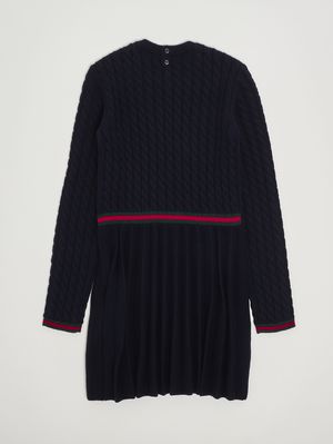 2. Vestido de lana para niña Azul