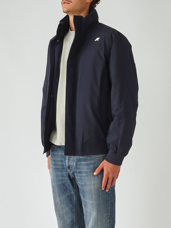 3. Men's Arsene Warm Ottoman jacket in waterproof fabric Navy K-Way k8136uw