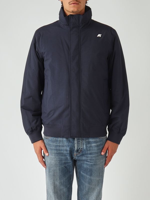 1. Men's Arsene Warm Ottoman jacket in waterproof fabric Navy K-Way k8136uw