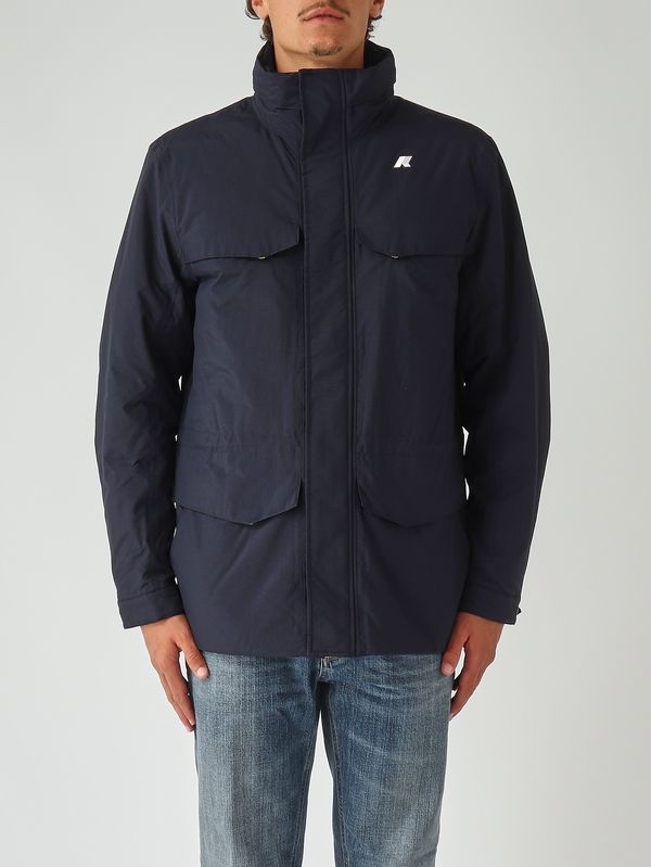 Manuel Warm Ottoman men's jacket in recycled nylon k8136vw Navy