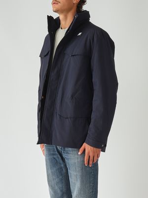 3. Manuel Warm Ottoman men's jacket in recycled nylon Navy