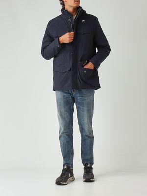 2. Manuel Warm Ottoman men's jacket in recycled nylon Navy
