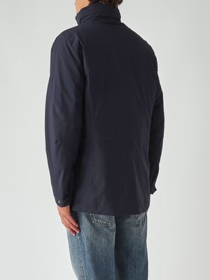 4. Manuel Warm Ottoman men's jacket in recycled nylon Navy
