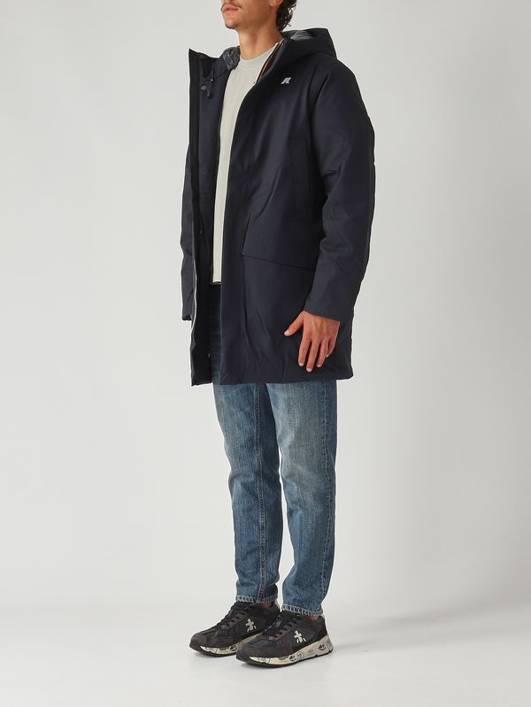 3. Veste homme Jarno Twill Marmotte en tissu imperméable Marine K-Way k8133fw
