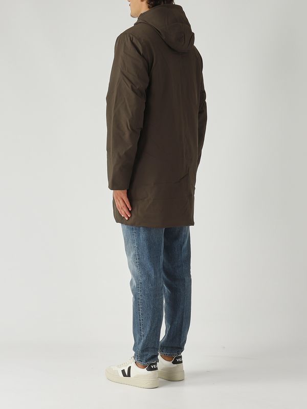 4. Veste homme Jarno Twill Marmotte en tissu imperméable Olive Foncé K-Way k8133fw