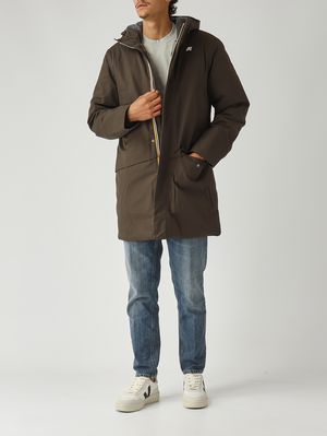 2. Veste homme Jarno Twill Marmotte en tissu imperméable Olive Foncé