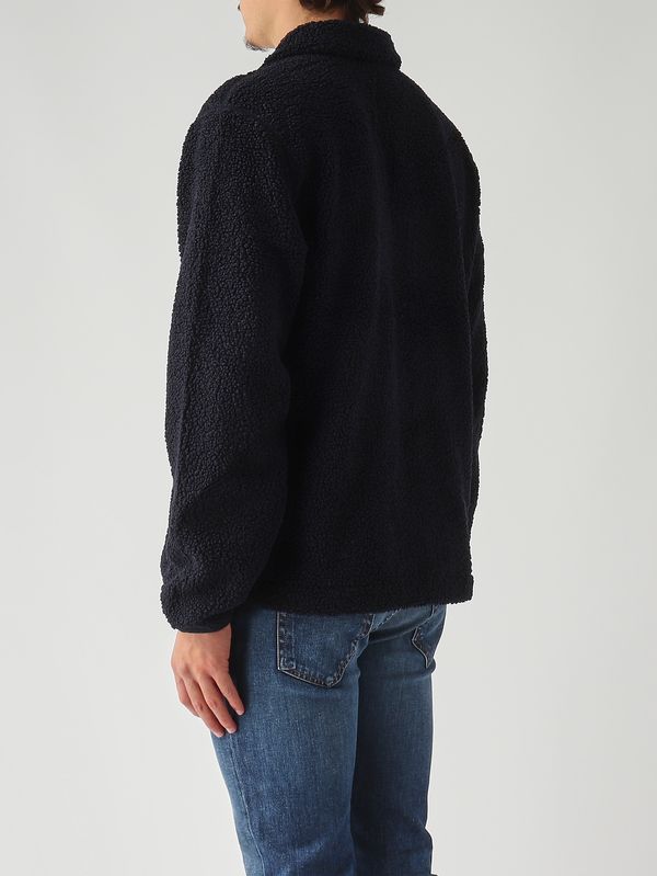 4. Veste Cameron en tissu sherpa polaire double épaisseur pour homme Bleu marine K-Way k61322w