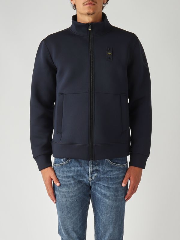 1. Felpa uomo Halborn in neoprene Navy Blauer 25wbluf01094004745