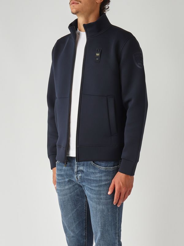3. Felpa uomo Halborn in neoprene Navy Blauer 25wbluf01094004745
