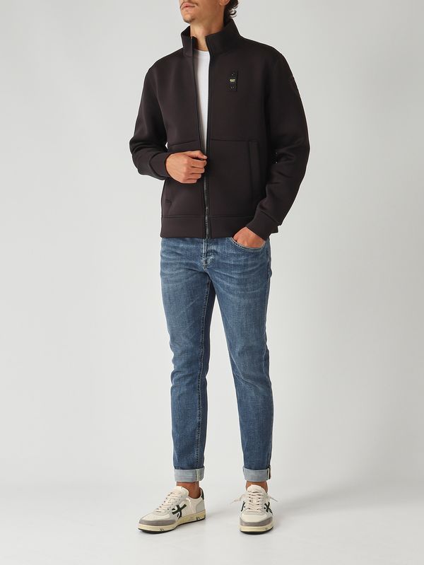 2. Felpa uomo Halborn in neoprene Nero Blauer 25wbluf01094004745