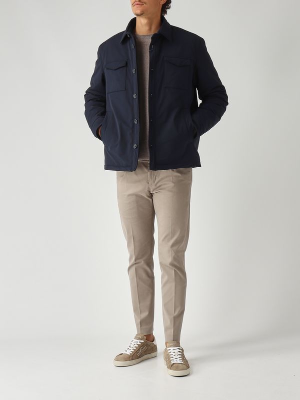 2. Chaqueta de hombre en tejido técnico Azul marino Herno gi000562u12342z